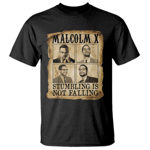 Malcolm X T Shirt Stumbling Is Not Falling Historical Poster TS12