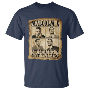 Malcolm X T Shirt Stumbling Is Not Falling Historical Poster TS12