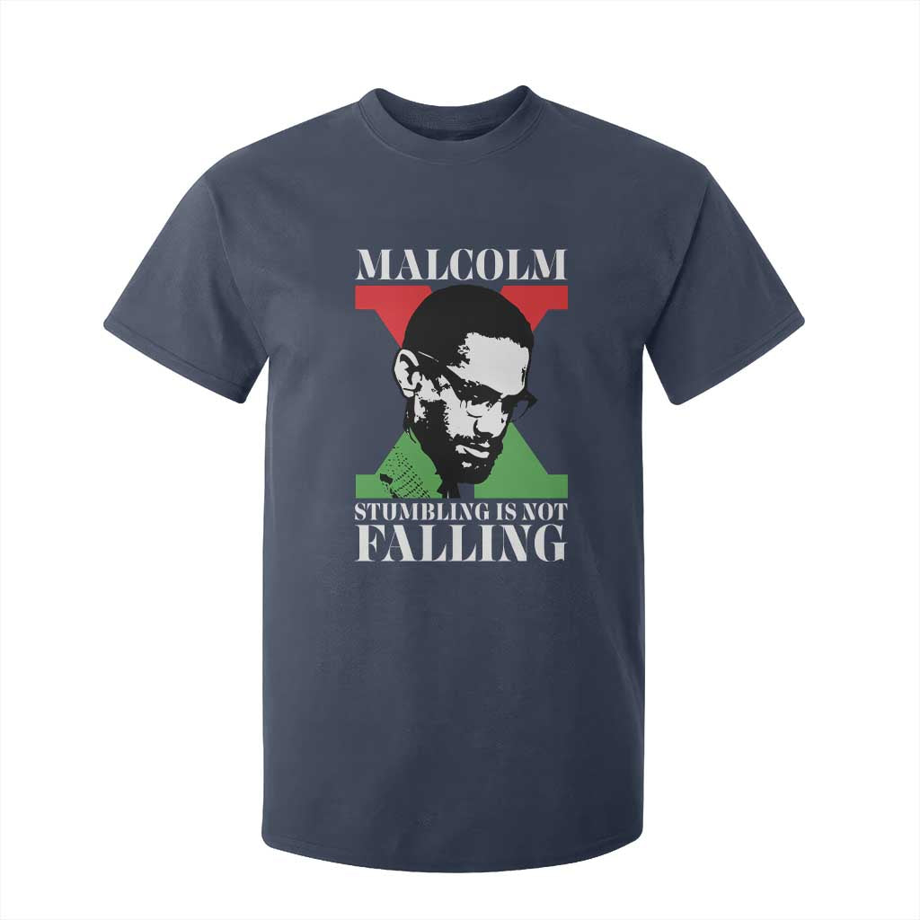 Malcolm X T Shirt For Kid Stumbling Is Not Falling Black History Leader TS12