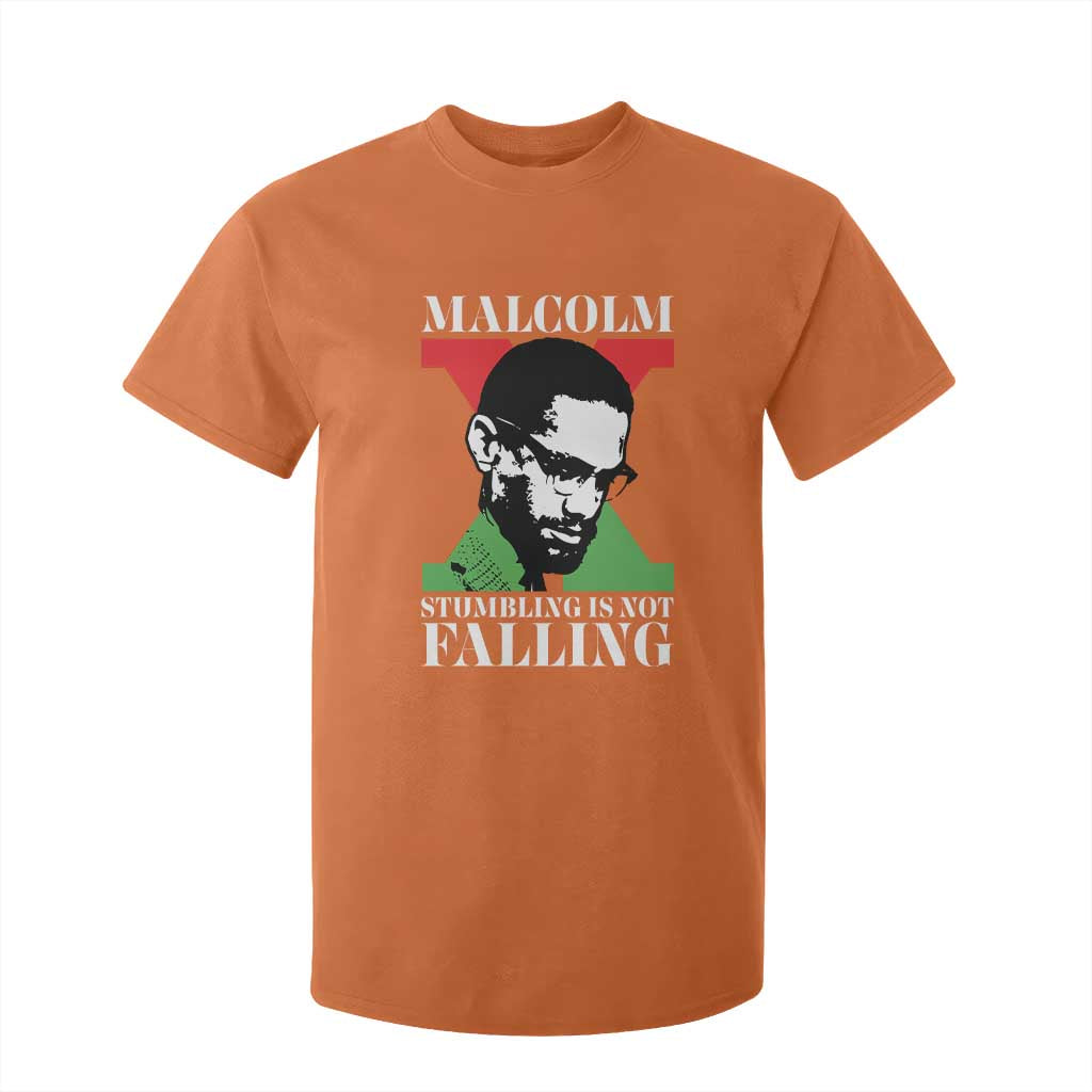 Malcolm X T Shirt For Kid Stumbling Is Not Falling Black History Leader TS12