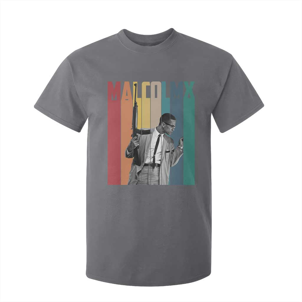 Malcolm X T Shirt For Kid Retro Portrait Black Empowerment Heritage Gift - African Pride