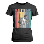 Malcolm X T Shirt For Women Retro Portrait Black Empowerment Heritage Gift - African Pride