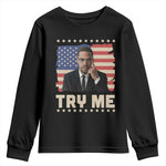 Malcolm X Try Me Youth Sweatshirt African American Pride Gift - African Pride