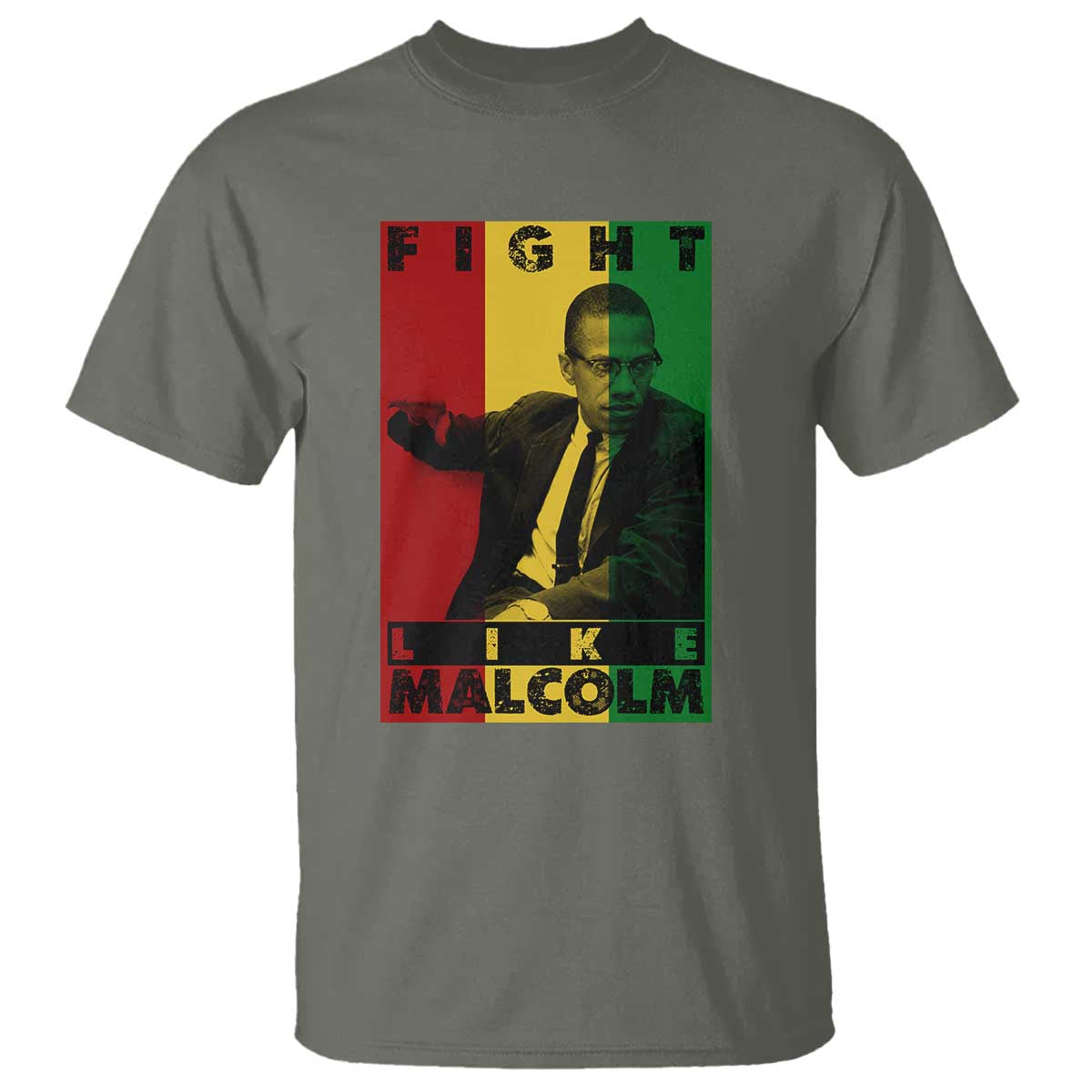 Fight Like Malcolm X T Shirt African American Pride Gift - African Pride