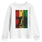 Fight Like Malcolm X Youth Sweatshirt African American Pride Gift - African Pride