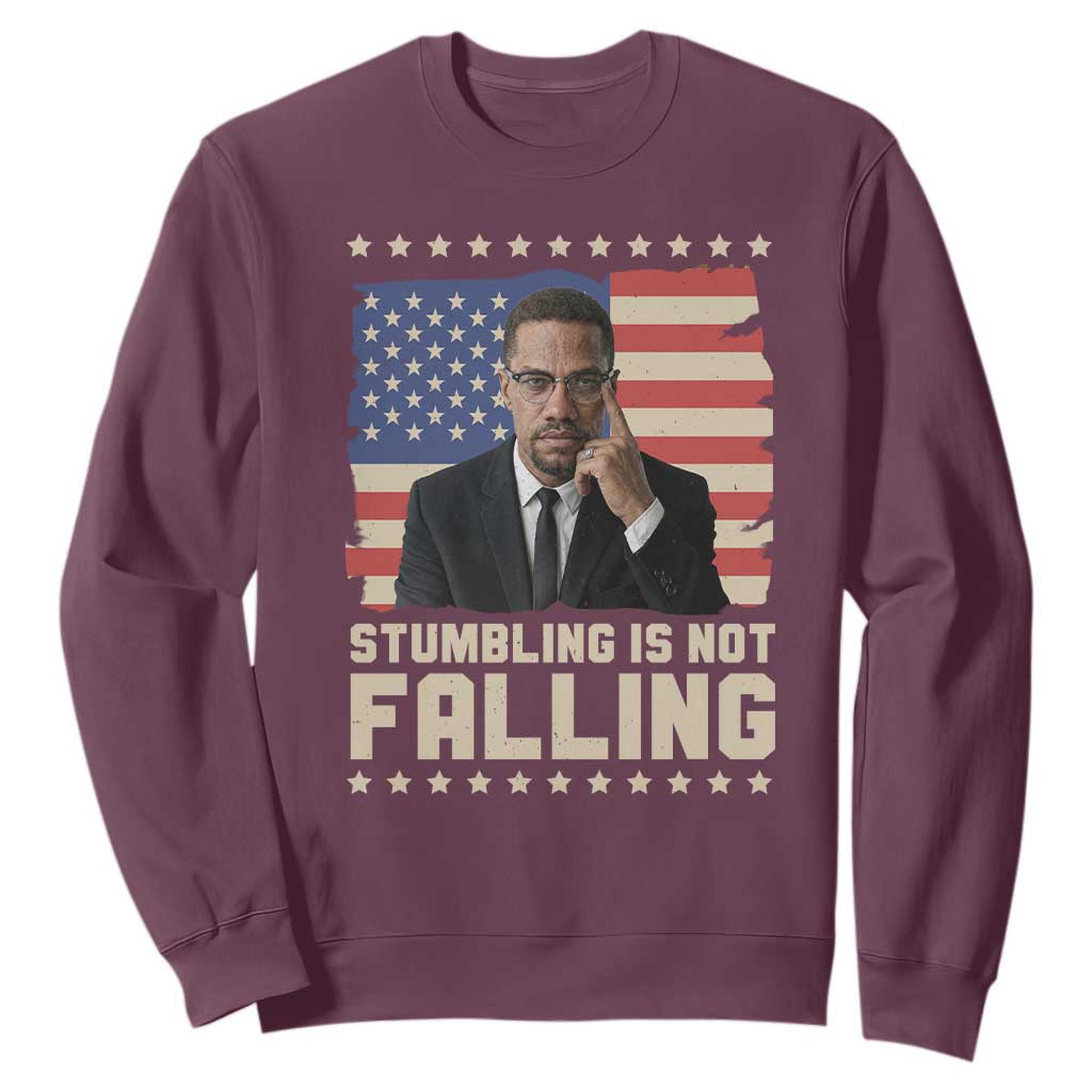 African American Pride Gift Sweatshirt Malcolm X TS12