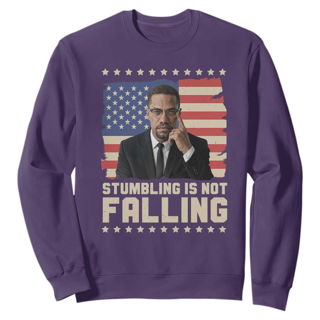 African American Pride Gift Sweatshirt Malcolm X TS12