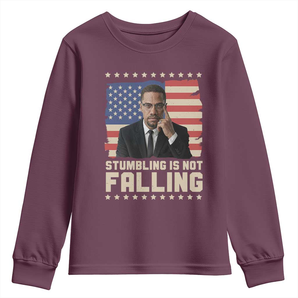 African American Pride Gift Youth Sweatshirt Malcolm X TS12