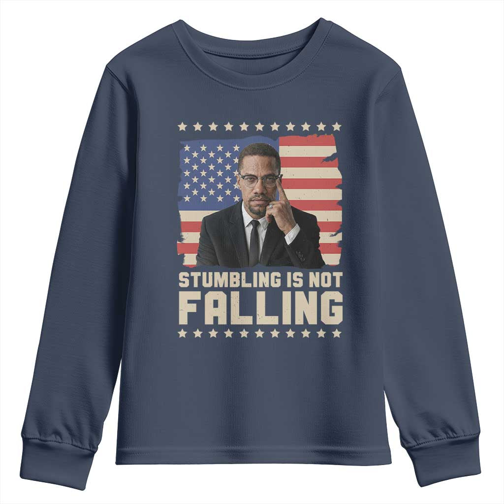 African American Pride Gift Youth Sweatshirt Malcolm X TS12