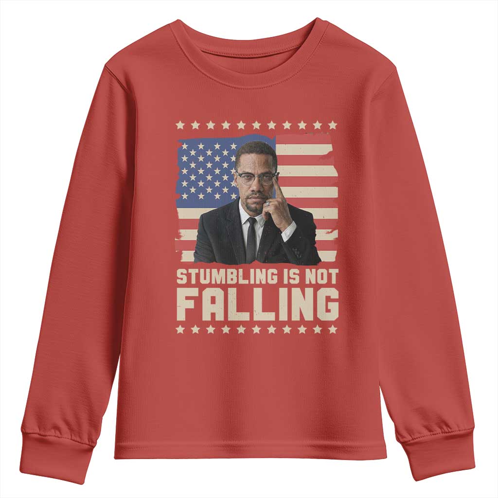 African American Pride Gift Youth Sweatshirt Malcolm X TS12