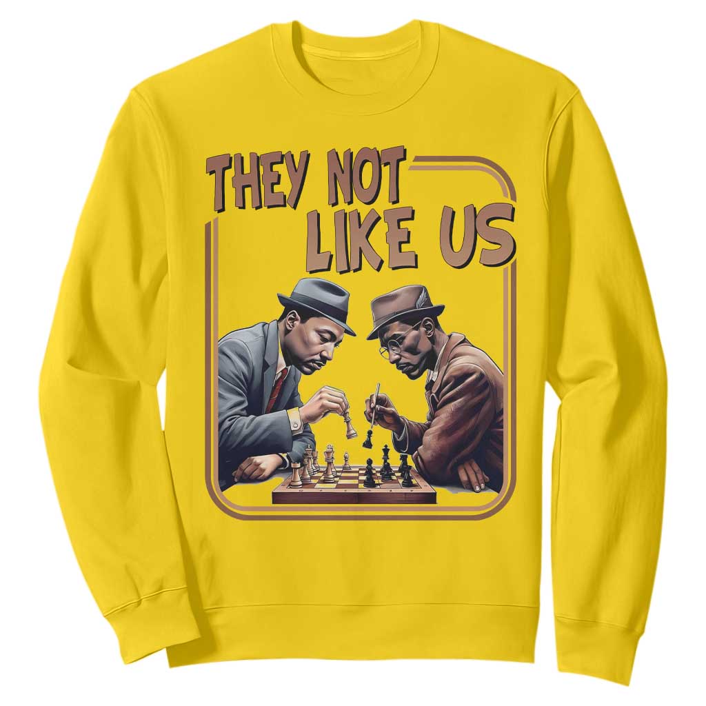 MLK And Malcolm X Sweatshirt They Not Like Us Revolutionary Leaders - African Pride