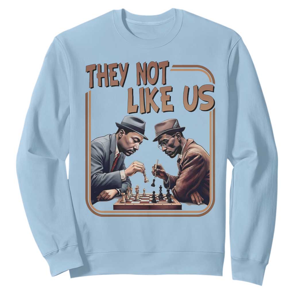 MLK And Malcolm X Sweatshirt They Not Like Us Revolutionary Leaders - African Pride