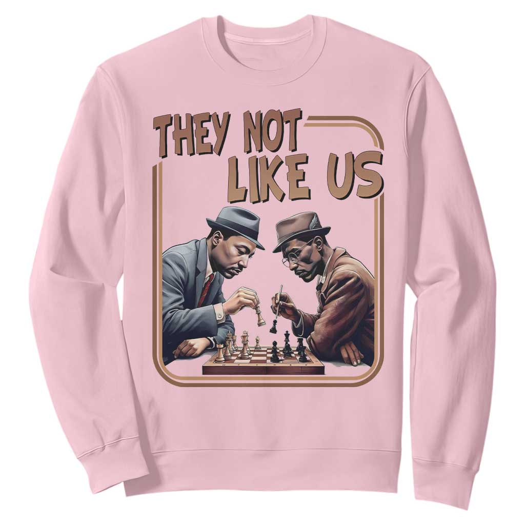 MLK And Malcolm X Sweatshirt They Not Like Us Revolutionary Leaders - African Pride