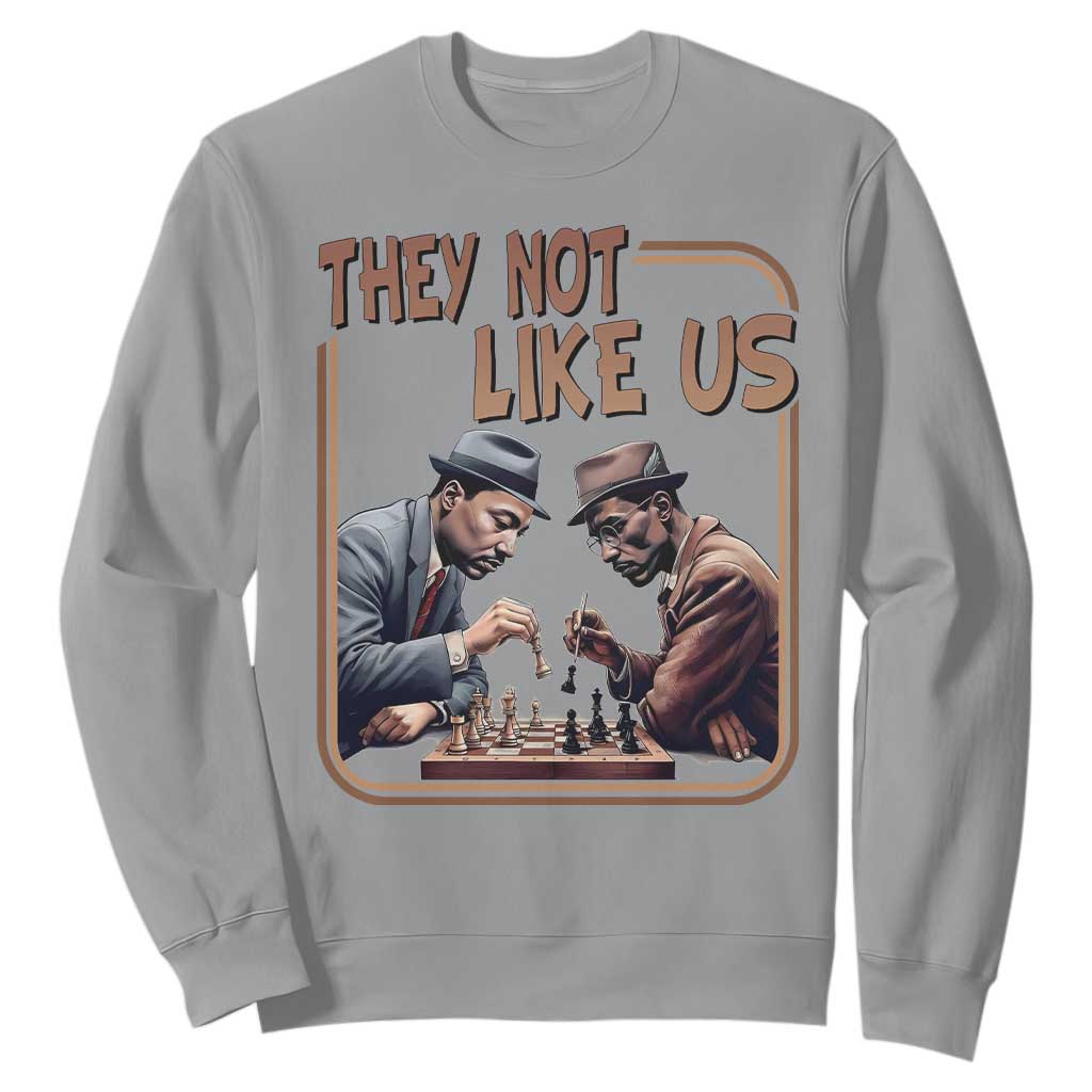 MLK And Malcolm X Sweatshirt They Not Like Us Revolutionary Leaders - African Pride