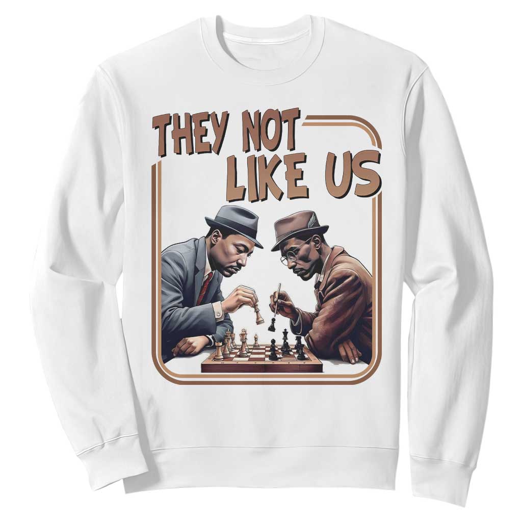 MLK And Malcolm X Sweatshirt They Not Like Us Revolutionary Leaders - African Pride