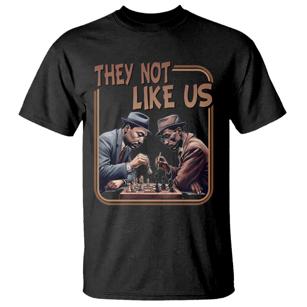 MLK And Malcolm X T Shirt They Not Like Us Revolutionary Leaders - African Pride