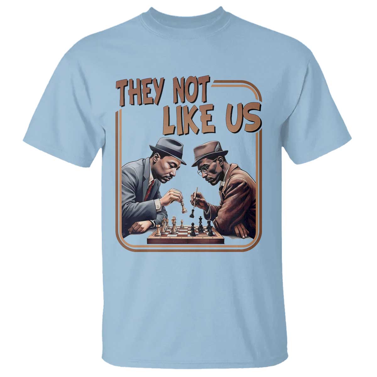 MLK And Malcolm X T Shirt They Not Like Us Revolutionary Leaders - African Pride