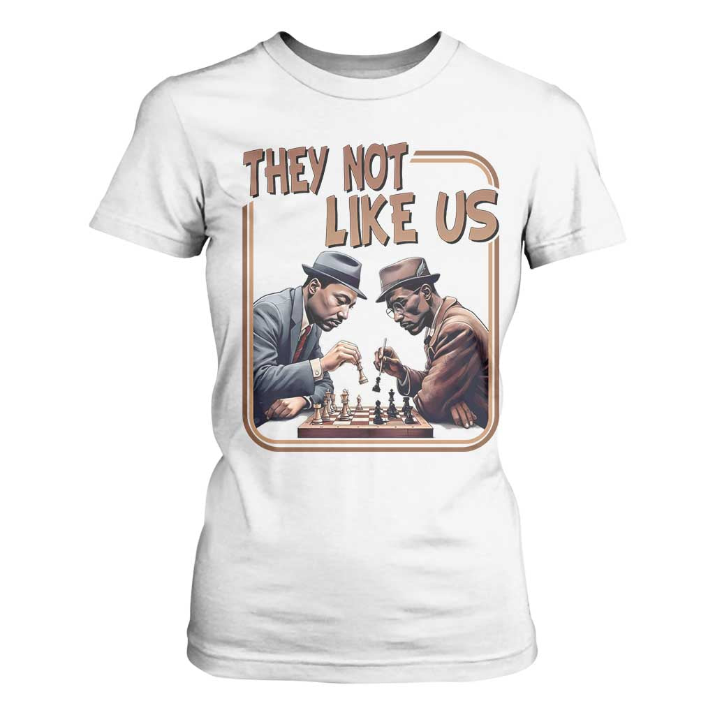 MLK And Malcolm X T Shirt For Women They Not Like Us Revolutionary Leaders - African Pride