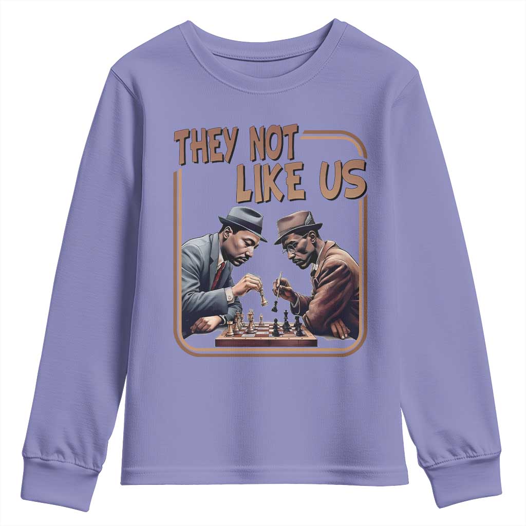 MLK And Malcolm X Youth Sweatshirt They Not Like Us Revolutionary Leaders - African Pride