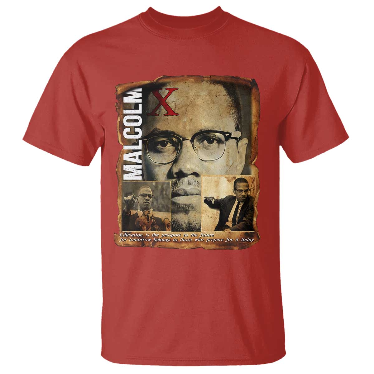 Education Is The Passport To The Future T Shirt Malcolm X Quote