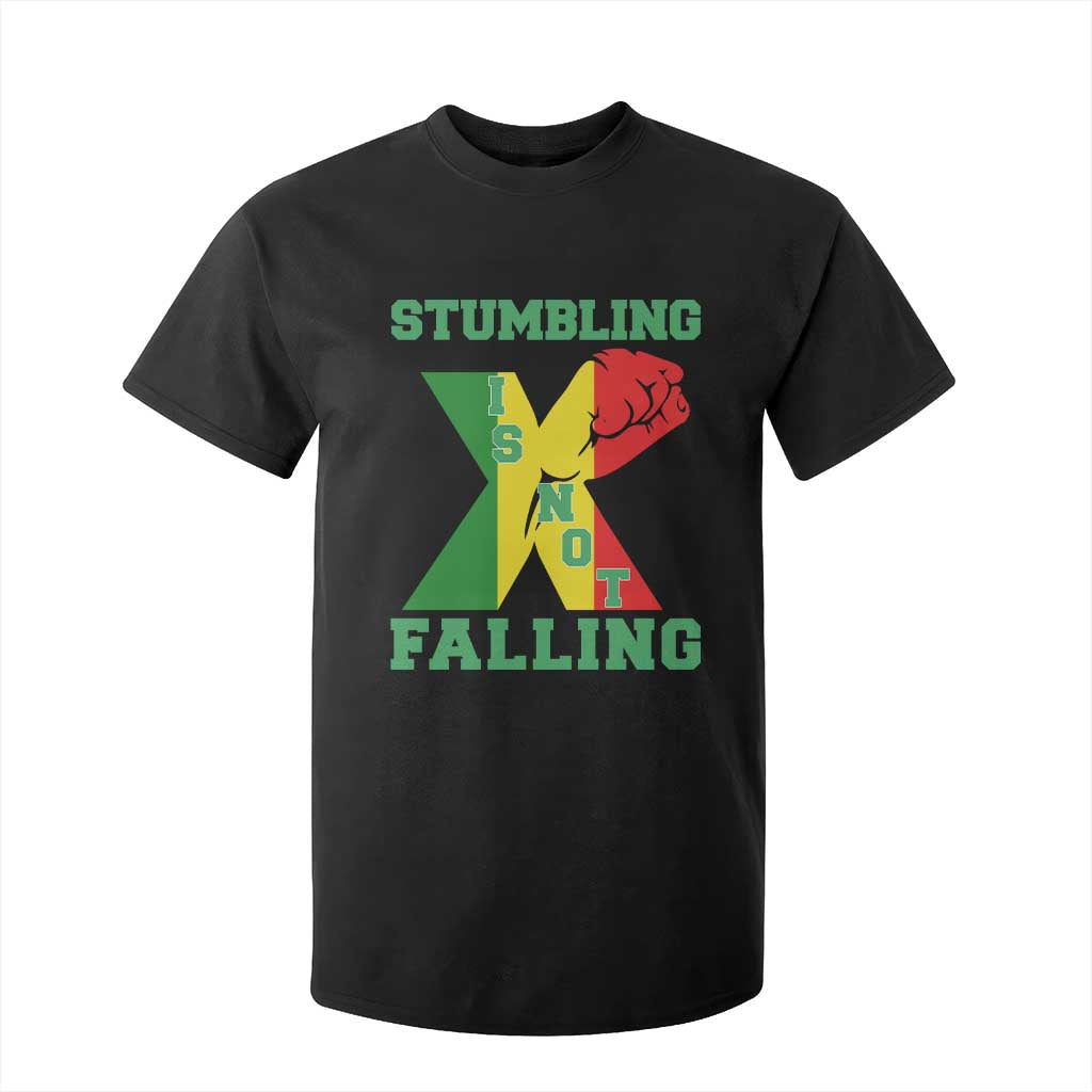 Stumbling Is Not Falling T Shirt For Kid African American Black History Month TS12
