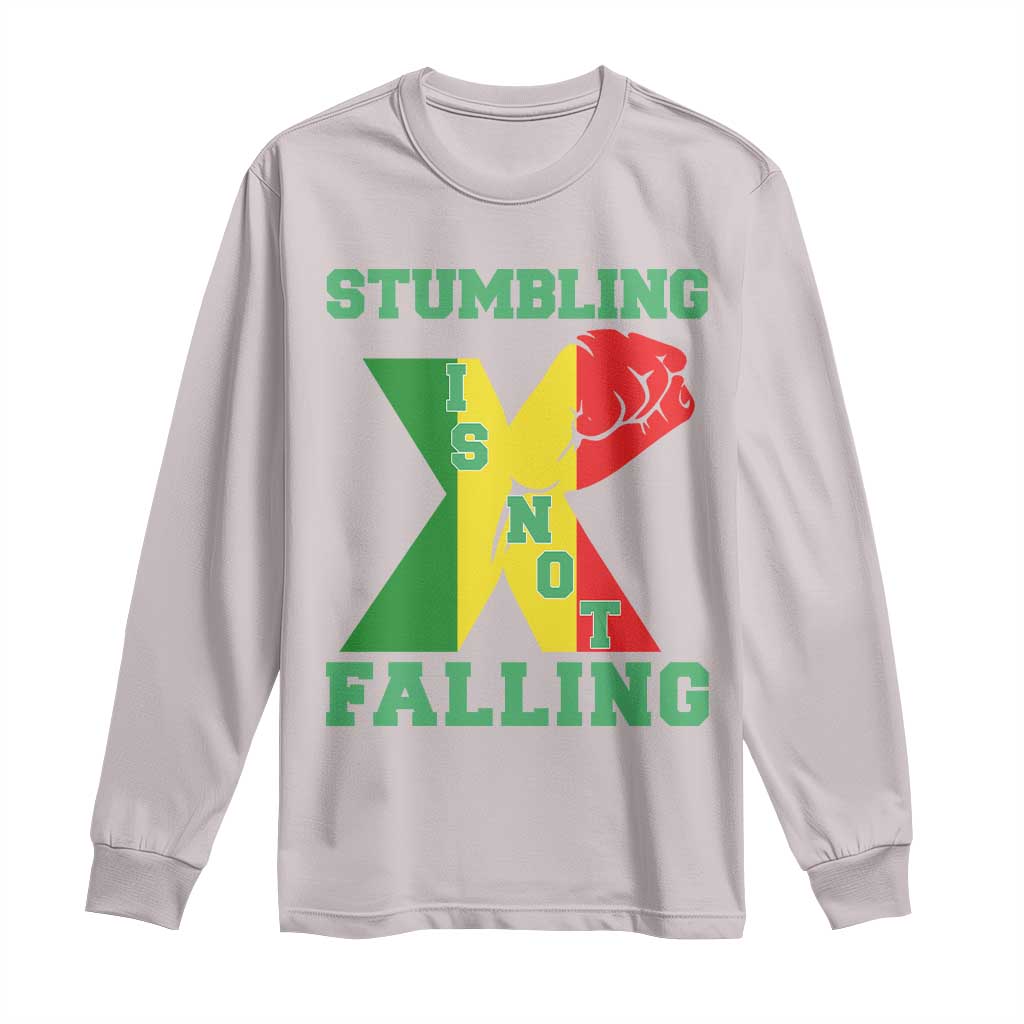 Stumbling Is Not Falling Long Sleeve Shirt African American Black History Month TS12