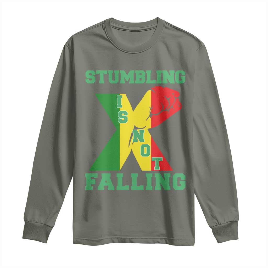 Stumbling Is Not Falling Long Sleeve Shirt African American Black History Month TS12
