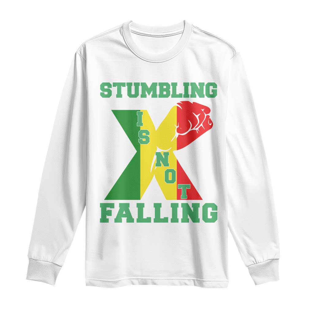 Stumbling Is Not Falling Long Sleeve Shirt African American Black History Month TS12