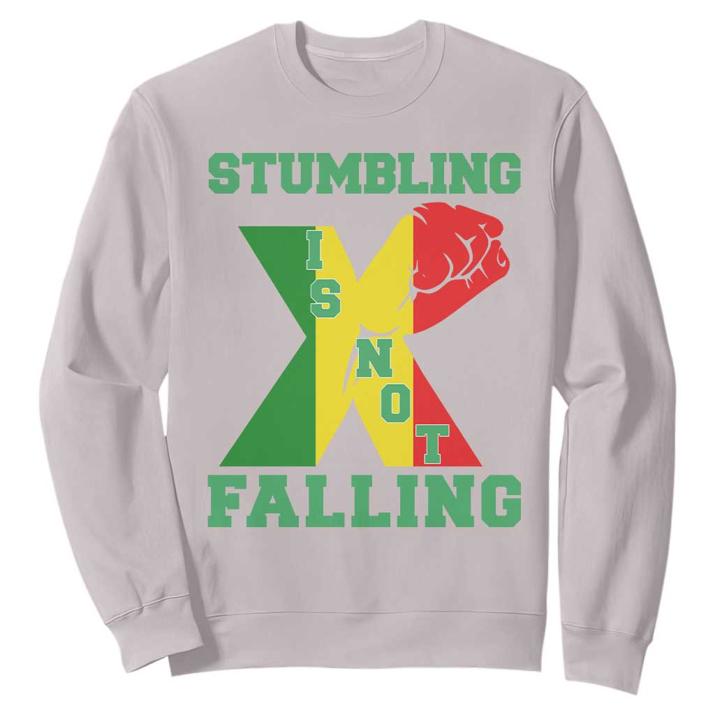Stumbling Is Not Falling Sweatshirt African American Black History Month TS12