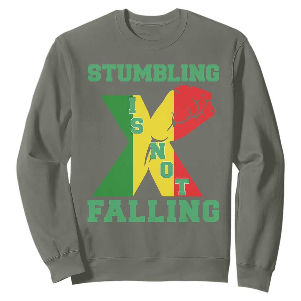 Stumbling Is Not Falling Sweatshirt African American Black History Month TS12
