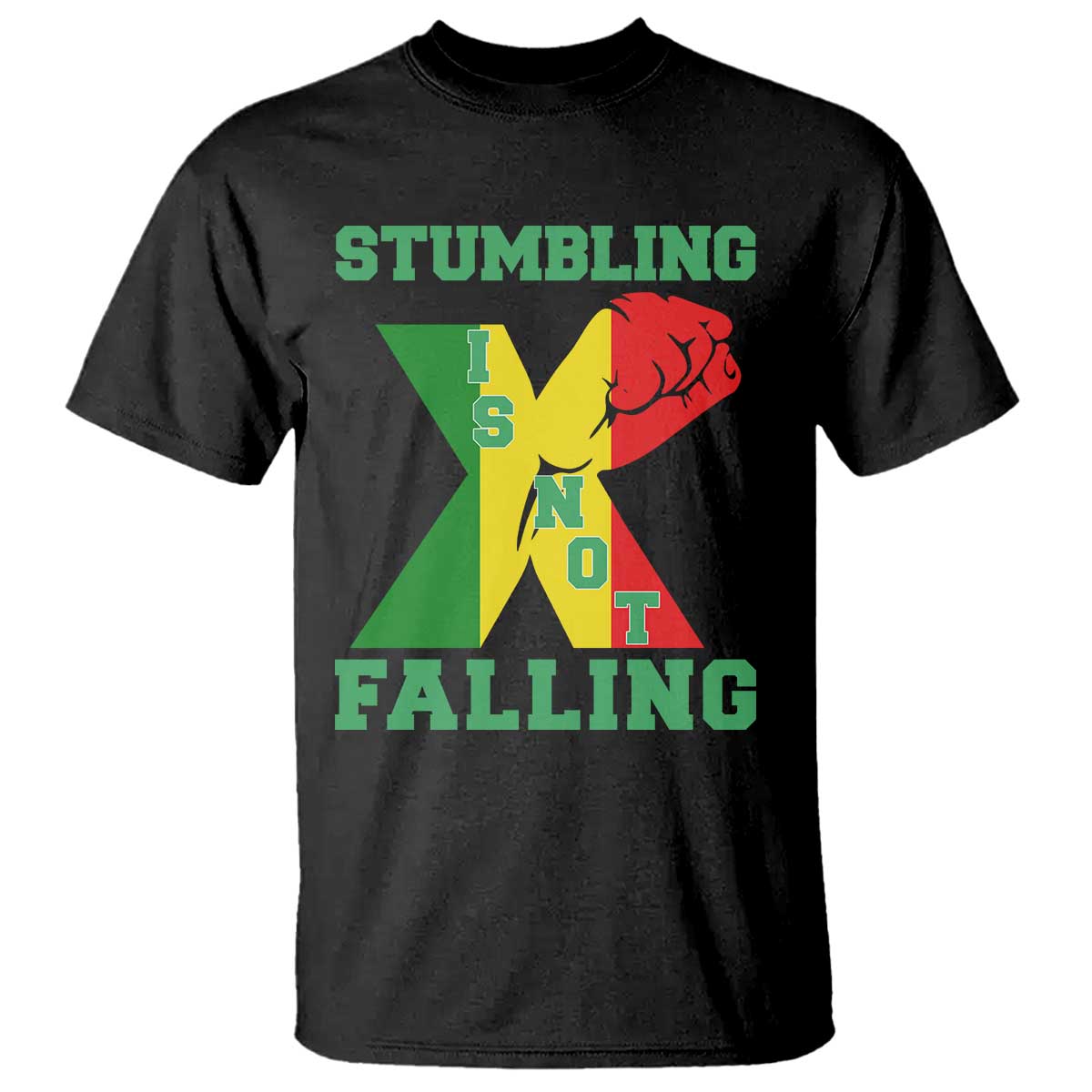 Stumbling Is Not Falling T Shirt African American Black History Month TS12