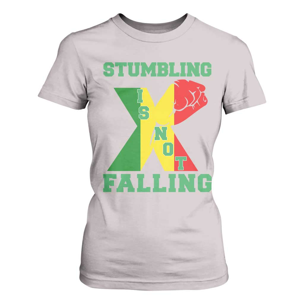 Stumbling Is Not Falling T Shirt For Women African American Black History Month TS12