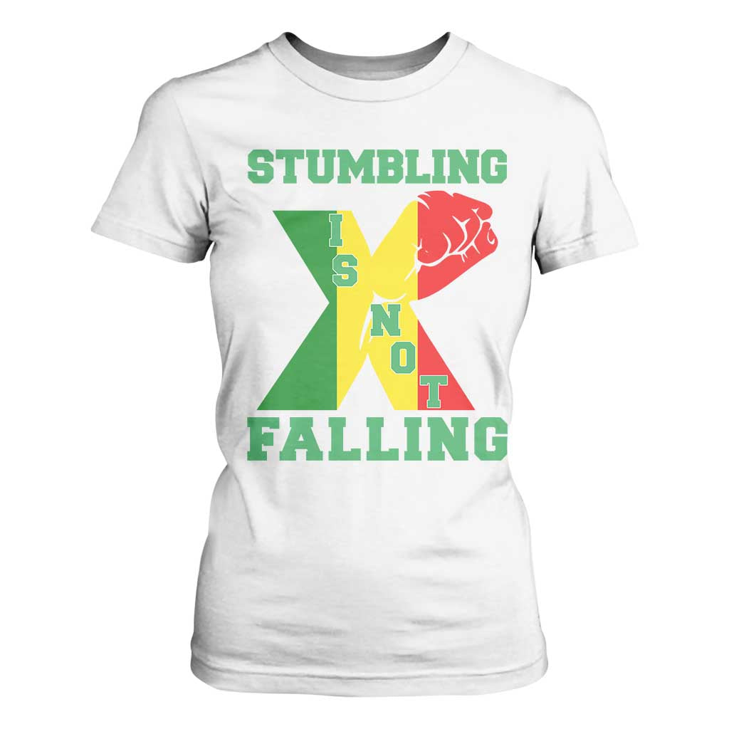 Stumbling Is Not Falling T Shirt For Women African American Black History Month TS12