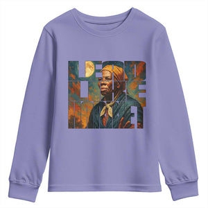 Lead Like Harriet Youth Sweatshirt Black History Month Juneteenth Quote - African Pride