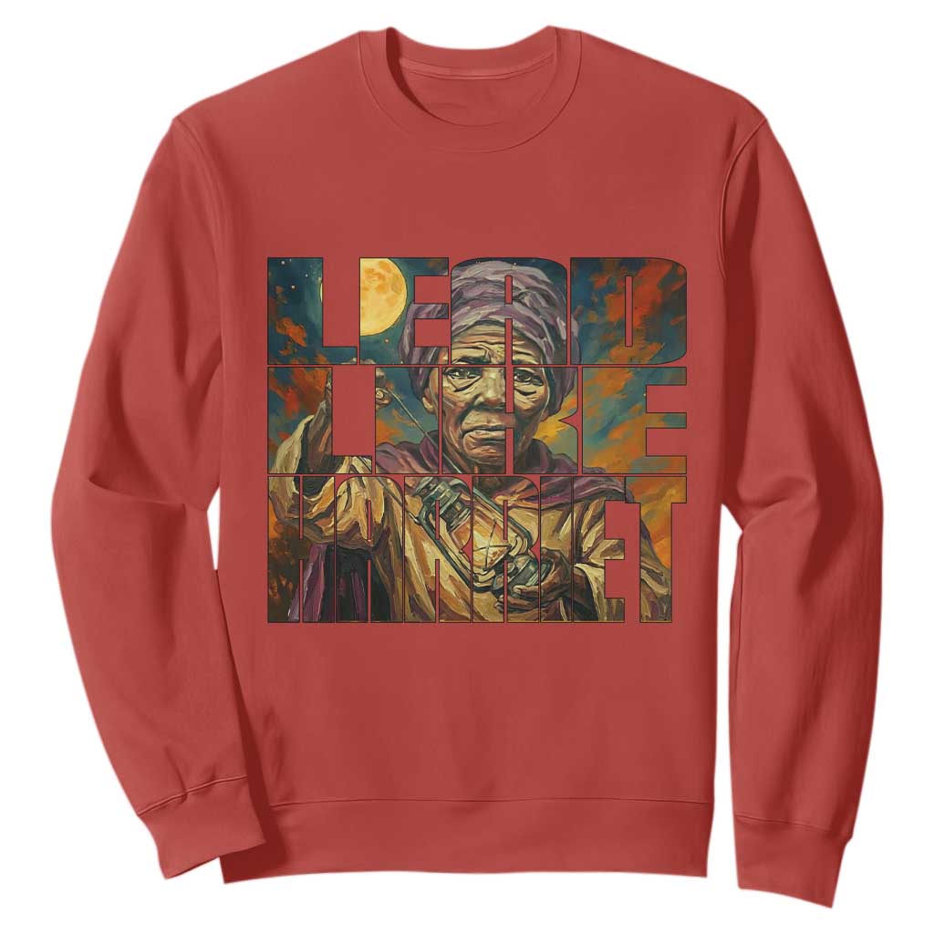 Lead Like Harriet Sweatshirt Black Women Leadership Quote - African Pride