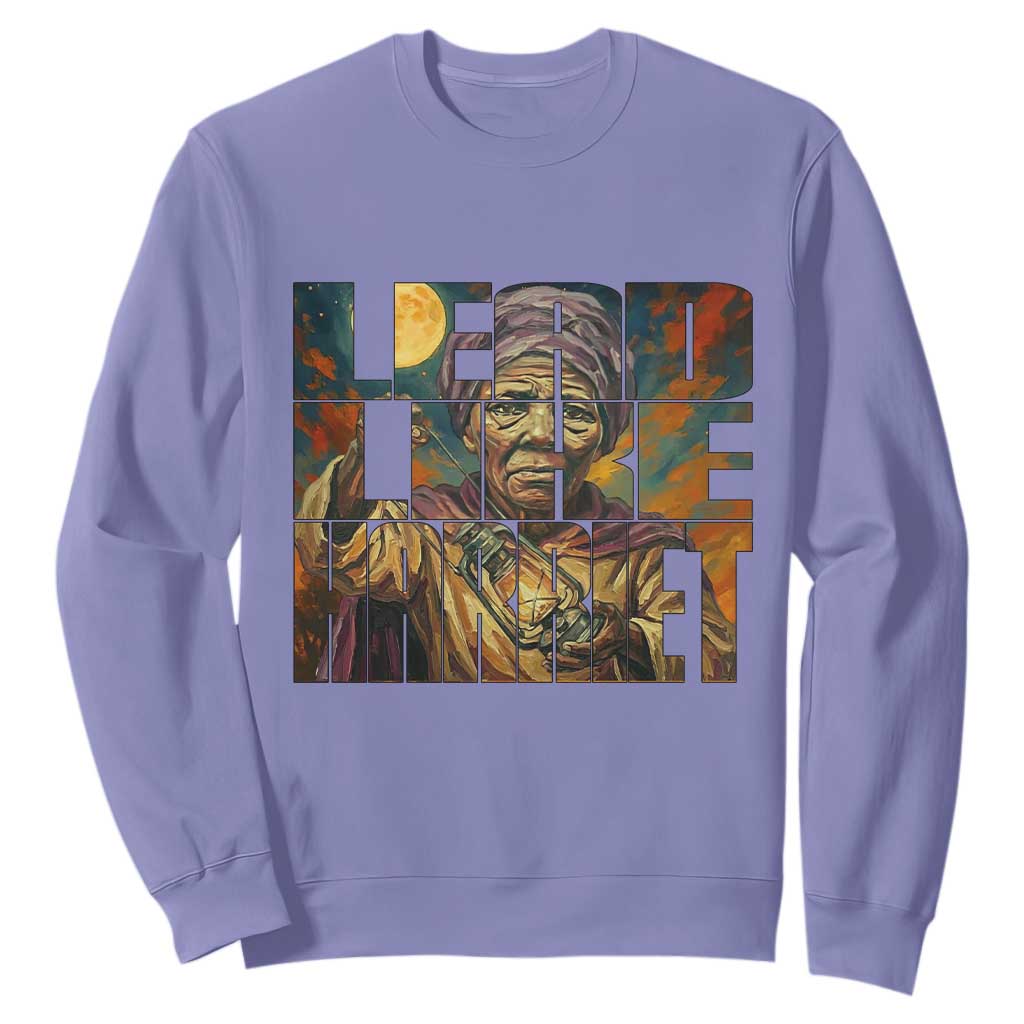 Lead Like Harriet Sweatshirt Black Women Leadership Quote - African Pride