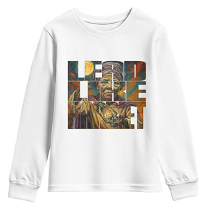 Lead Like Harriet Youth Sweatshirt Black Women Leadership Quote - African Pride