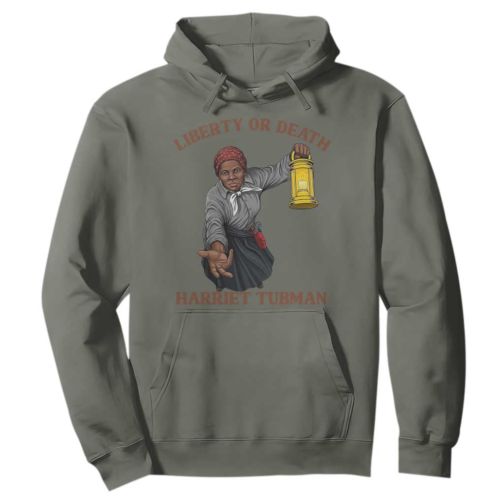 Harriet Tubman Freedom Quote Hoodie Liberty Or Death - African Pride