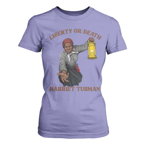 Harriet Tubman Freedom Quote T Shirt For Women Liberty Or Death - African Pride
