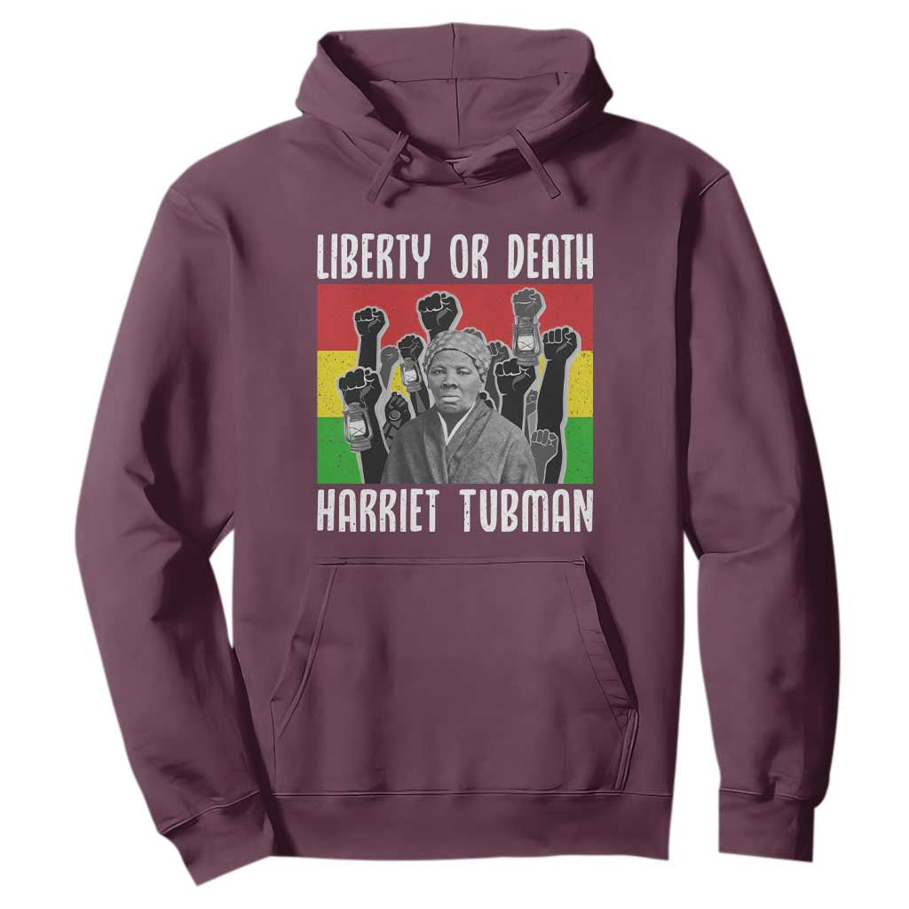 Harriet Tubman Hoodie Liberty Or Death Women Empowerment Quote - African Pride