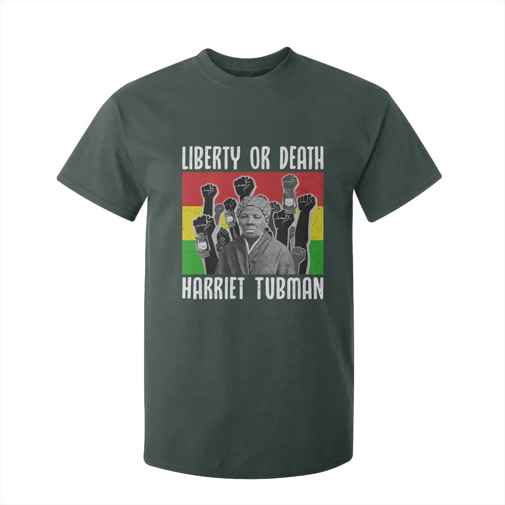 Harriet Tubman T Shirt For Kid Liberty Or Death Women Empowerment Quote - African Pride