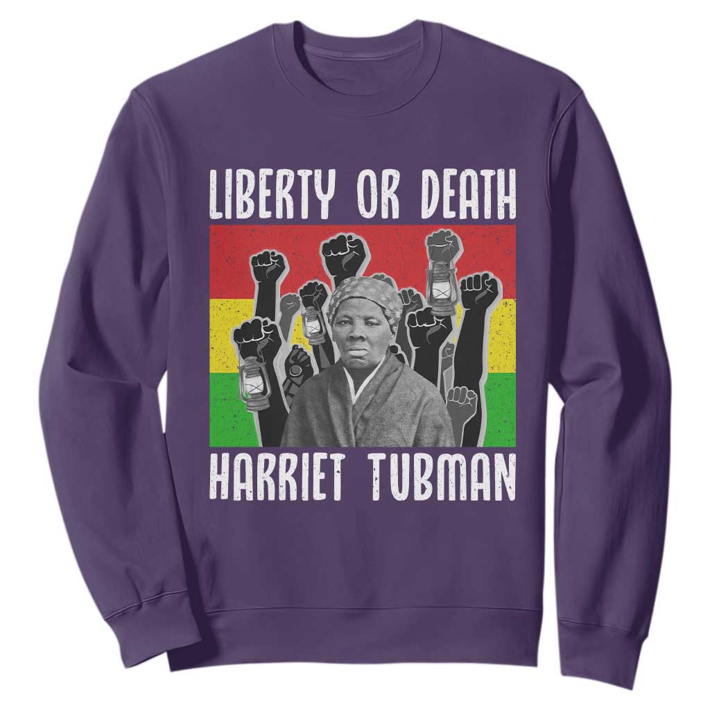Harriet Tubman Sweatshirt Liberty Or Death Women Empowerment Quote - African Pride