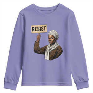 Funny Harriet Tubman Says Resist Youth Sweatshirt Black Pride Inspiration Gift - African Pride