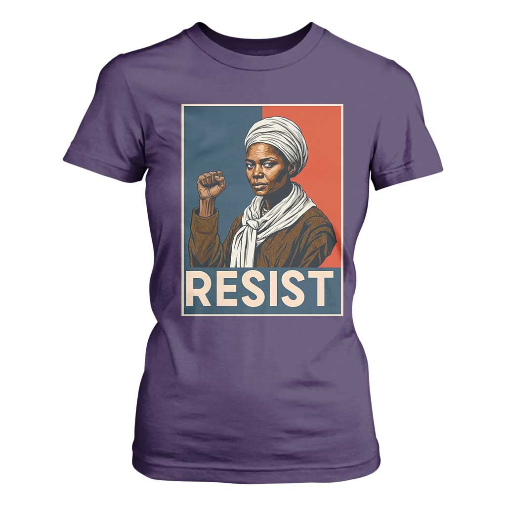 Funny Harriet Tubman Says Resist T Shirt For Women Strong Black Woman Leader - African Pride