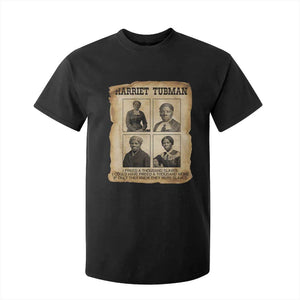 Vintage Harriet Tubman Poster T Shirt For Kid I Freed A Thousand People