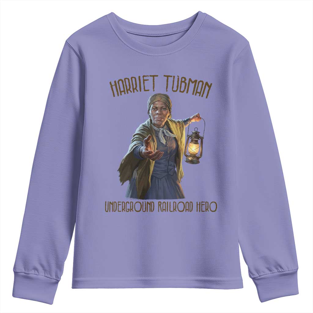 Harriet Tubman Youth Sweatshirt Underground Railroad Hero Black History Month Gift
