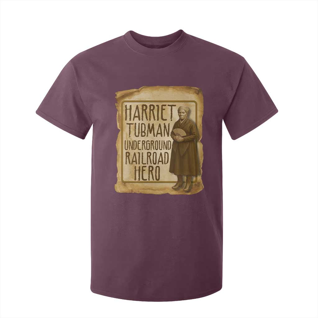 Underground Railroad Hero Harriet Tubman T Shirt For Kid Feminist History Gift