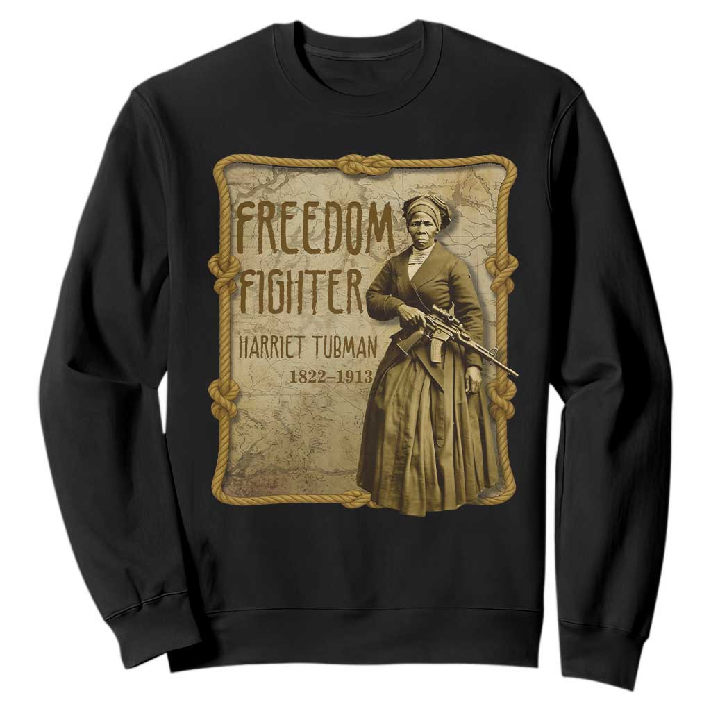 Harriet Tubman Freedom Fighter Sweatshirt Feminist History Gift