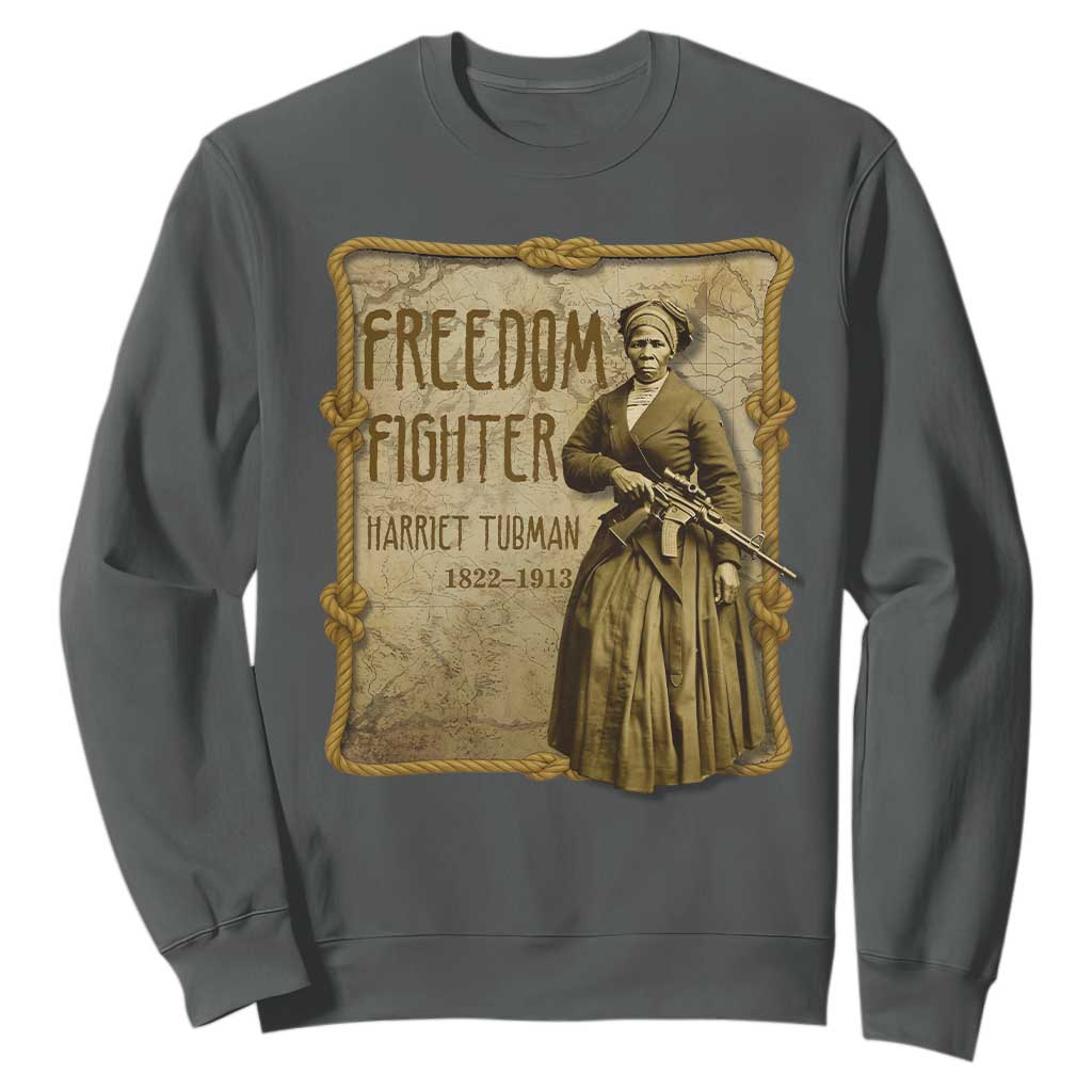 Harriet Tubman Freedom Fighter Sweatshirt Feminist History Gift