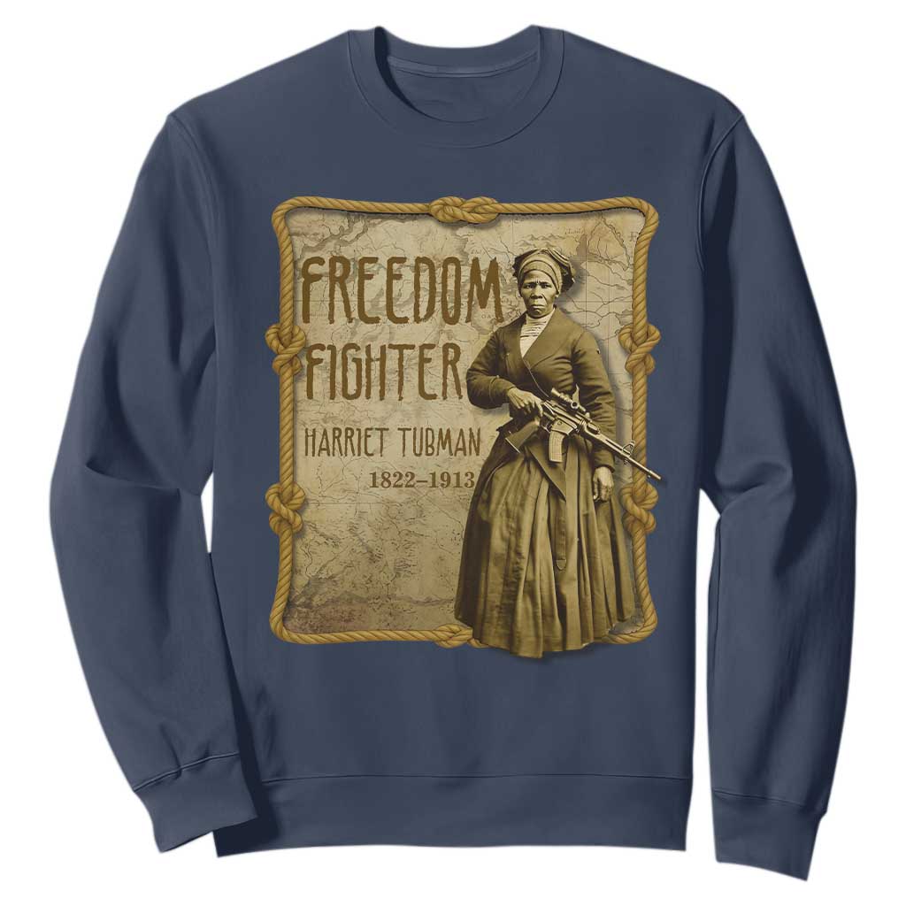 Harriet Tubman Freedom Fighter Sweatshirt Feminist History Gift
